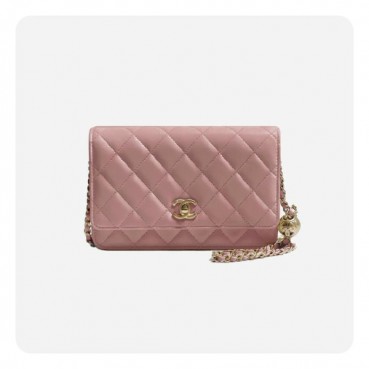 샤넬 골드볼 woc 램스킨 핑크 골드 - Chane  woc Lamb skin Bag 