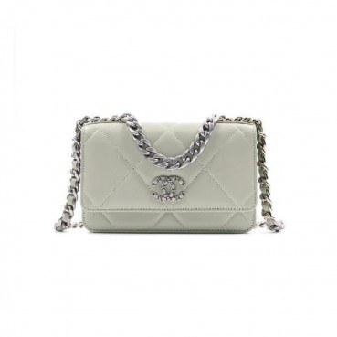 샤넬 19 woc 그레이 실버 - Chane 19 woc Bag 