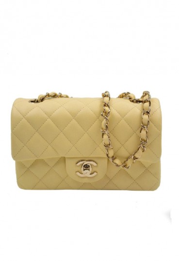 샤넬 클래식 캐비어 스몰 옐로우 골드  - Chanel Classic Caviar Small  Bag