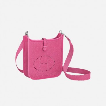 에르메스 여성 에블린 PM Rose shocking - Hermes Womens Evelyne Bag 