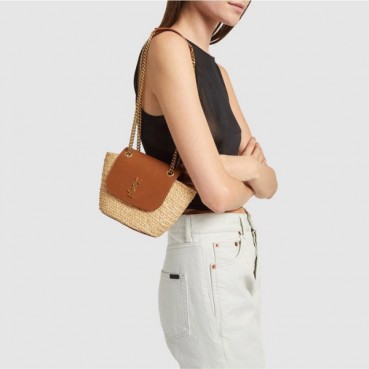 입생로랑 여성 마농 라피아 미니 백 - Saint Laurent Womens Manon Mini 