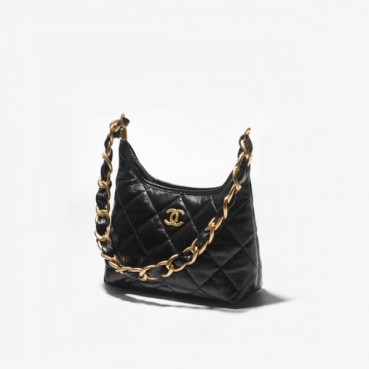 샤넬 여성 블랙 호보 백 - Chanel Womens Black Hobo Bag 