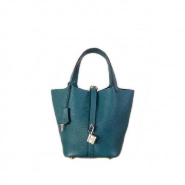 매장판 에르메스 여성 버트 보스포어 피코탄 - Hermes Womens Vert Bosphore Picotin 