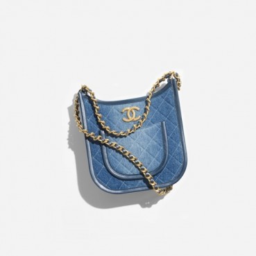 샤넬 여성 24s 블루 호보 백 - Chanel Womens Hobo Bag 