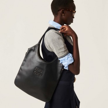 미우미우 여성 블랙 아이비 백 - Miumiu Womens Ivy Bag 