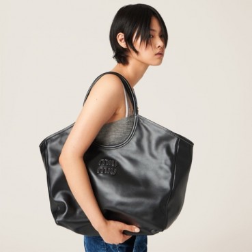 미우미우 여성 블랙 아이비 백 - Miumiu Womens Ivy Bag 