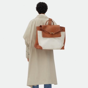 보테가베네타 남/녀 베이지 안디아모 백 - Bottega Veneta Unisex Andiamo 