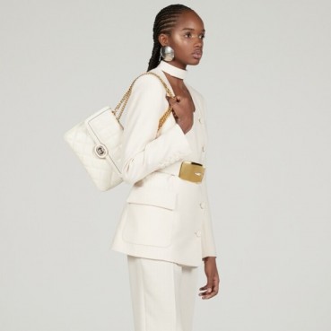 구찌 여성 화이트 데코 퀄팅 백 - Gucci Womens White Deco Bag 