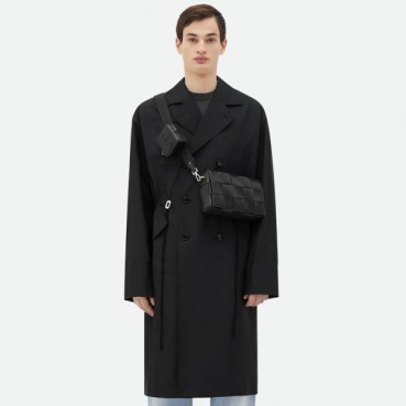 보테가 베네타 남성 블랙 카세트백 - Bottega Veneta Mens Black Cassette Bag 