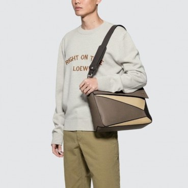 로에베 남성 브라운 퍼즐백 - Loewe Mens Puzzle Bag 
