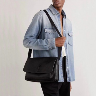 입생로랑 남성 블랙 니키백 - Saint Laurent Mens Black Niki Bag 