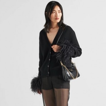 프라다 여성 블랙 호보백 - Prada Womens Black Hobo Bag 