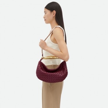 보테가 베네타 여성 버건디 사딘 초크 - Bottega Veneta Womens Bugundy Sardine Bag 