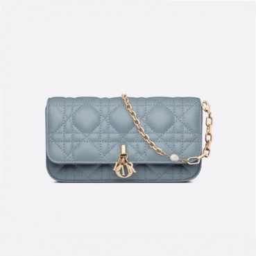 디올 여성 블루 체인백 - Dior Womens Blue Chain Bag 