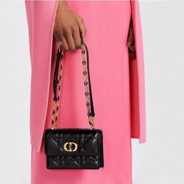 디올 여성 블랙 카로백 - Dior Womens Black Caro Bag 