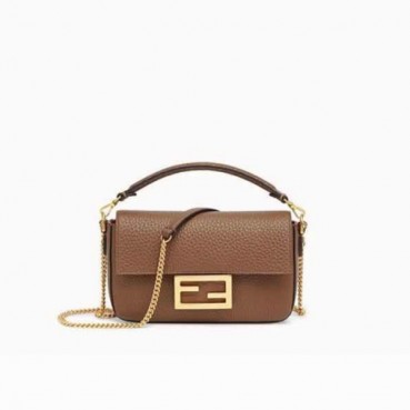 펜디 여성 미니 브라운 바게트 백 - Fendi Womens Baguette Bag 