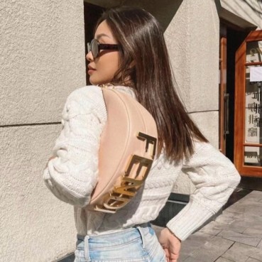 펜디 여성 핑크 그라피 백 - Fendi Womens Graphy Bag 