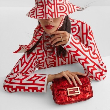 펜디 여성 레드 바게트 백 - Fendi Womens Baguette Bag 