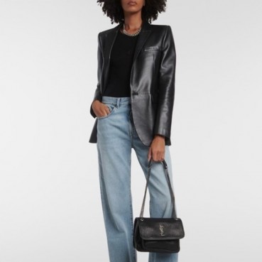 입생로랑 여성 블랙 니키 - Saint Laurent Womens Black Niki 