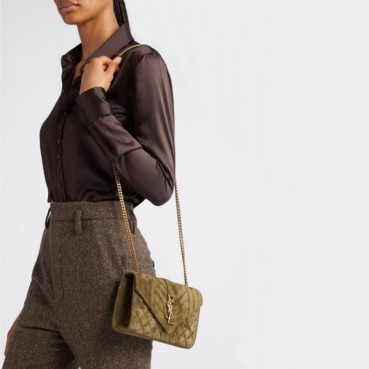 입생로랑 여성 카키 숄더백 - Saint Laurent Womens Khaki Shoulder Bag 