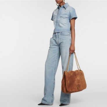 입생로랑 여성 카멜 숄더백 - Saint Laurent Womens Camel Shoulder Bag 