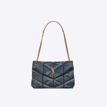 입생로랑 여성 블루 숄더백 - Saint Laurent Womens Blue Shoulder Bag 