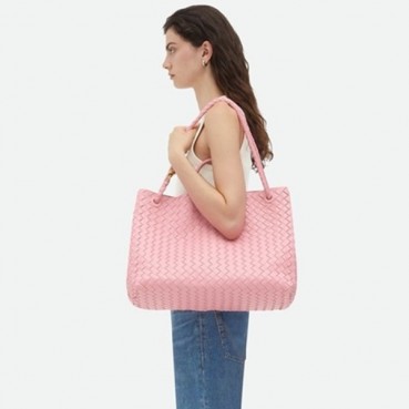 보테가베네타 여성 핑크 안디아모 - Bottega Veneta Womens Pink Andiamo 