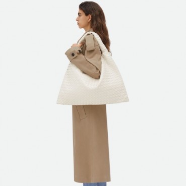 보테가베네타 여성 화이트 쇼퍼백 - Bottega Veneta Womens White Shopping Bag 