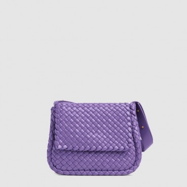 보테가 베네타 여성 퍼플 숄더백 - Bottega veneta Womens Purple Shoulder Bag 