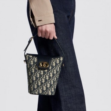 디올 여성 네이비 버킷백 - Dior Womens Navy Bucket Bag 