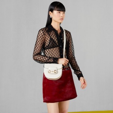 구찌 여성 화이트 홀스빗 - Gucci Womens White Horsebit 