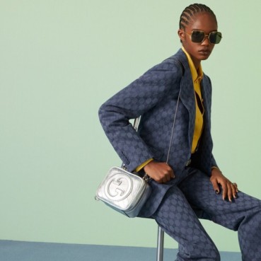 구찌 여성 실버 GG 숄더백 - Gucci Womens Silver GG Shoulder Bag 