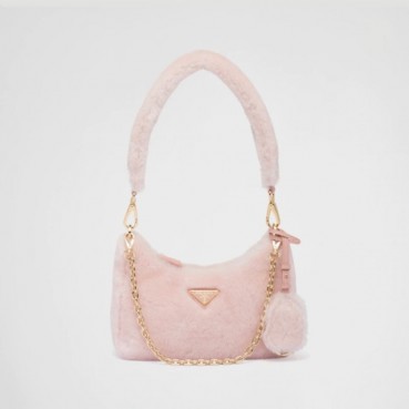 프라다 여성 핑크 호보 - Prada Womens Pink Hobo Bag 