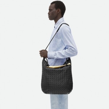 보테가베네타 남성 블랙 숄더백 - Bottega Veneta Mens Black Shoulder Bag 