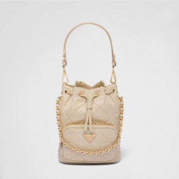 프라다 여성 베이지 버킷백 - Prada Womens Beige Bucket Bag 