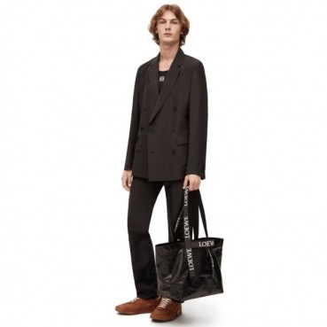 로에베 남/녀 블랙 숄더백 - Loewe Unisex Black Shoulder Bag 