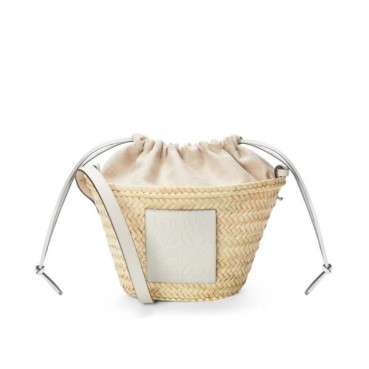 로에베 여성 화이트 라탄백 - Loewe Womens White Shoulder Bag 