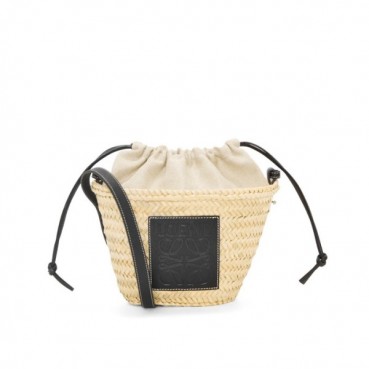 로에베 여성 블랙 라탄백 - Loewe Womens Black Shoulder Bag 