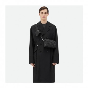 보테가베네타 남성 블랙 카세트백 - Bottega Veneta Mens Black Cassette Bag 
