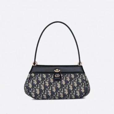 디올 여성 오블리크 숄더백 - Dior Womens Navy Shoulder Bag 