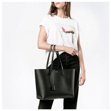 입생로랑 여성 블랙 쇼핑백 - Saint Laurent Womens Black Shopping Bag 