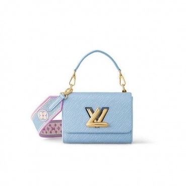 루이비통 여성 블루 트위스트백 - Louis vuitton Womens Blue Twist Bag 