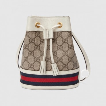 구찌 여성 화이트 버킷백 - Gucci Womens White Bucket Bag 