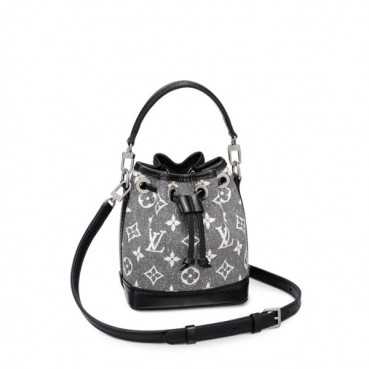 루이비통 여성 블랙 나노 버킷백 - Louis vuitton Womens Black Bucket Bag 