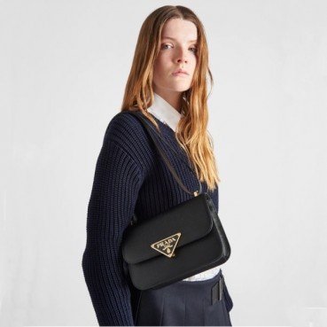프라다 여성 블랙 숄더백 - Prada Womens Black Shoulder Bag 