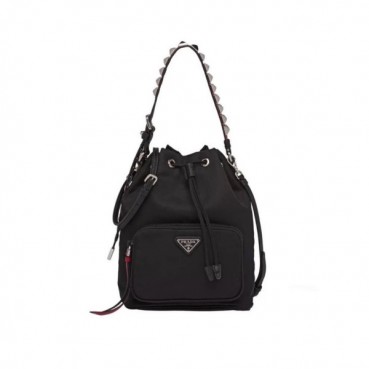 프라다 여성 블랙 버킷백 - Prada Womens Black Bucket Bag 
