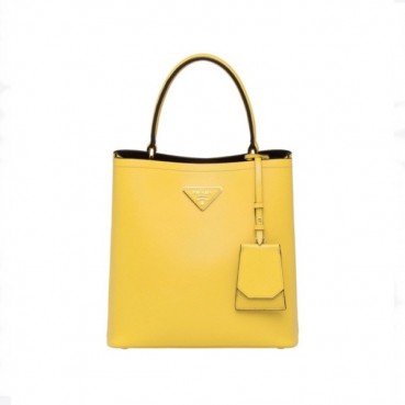 프라다 여성 옐로우 버킷백 - Prada Womens Yellow Bucket Bag 