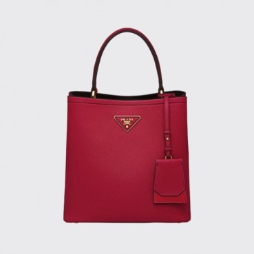 프라다 여성 레드 버킷백 - Prada Womens Red Bucket Bag 