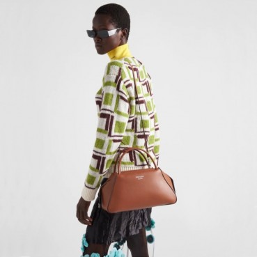 프라다 여성 카멜 숄더백 - Prada Womens Camel Shoulder Bag 
