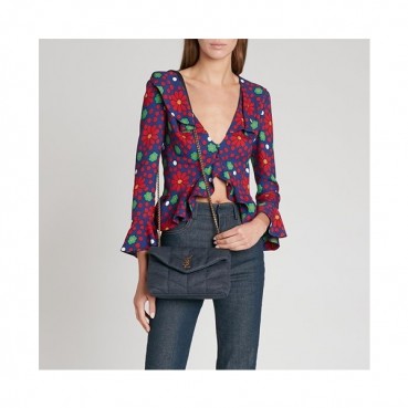 입생로랑 여성 블루 숄더백 - Saint Laurent Womens Blue Shoulder Bag 